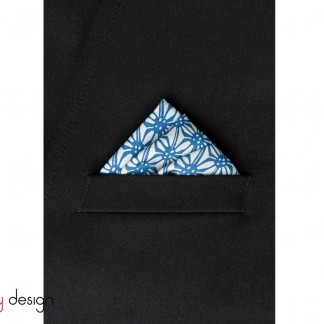 Khăn lụa vuông pocket square - BLOOMING LOTUS